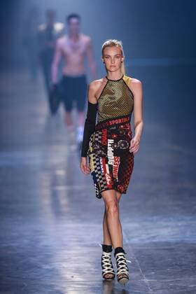 Oct. 20, 2015 - Sao Paulo, Brazil - The top model Caroline Trentini present creations by Ellus during the 2016 Winter collection of the Sao Paulo Fashion Week. Sao Paulo Brazil - ZUMAp133