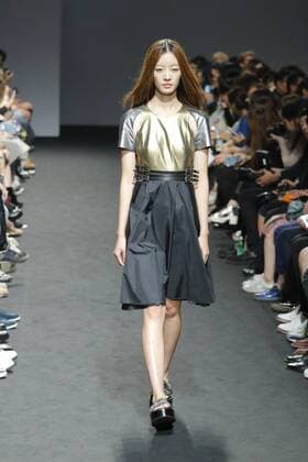 Oct. 21, 2015 - Seoul, South Korea - October 21, 2015 - South Korea, Seoul : Model catwalk on the runway during the Seoul Fashion Week 2016 KAAL E.SUKTAE show at DDP in Seoul, South Korea. Seoul Fashion Week every march, october held on annual fashion show in South Korea. Seoul South Korea  - ZUMAn230