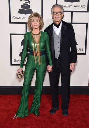 Feb. 8, 2015 - Los Angeles, California, U.S. - Jane Fonda & Richard Perry arrives for the 57th Annual Grammy Awards at Staples Center. - ZUMAo05
