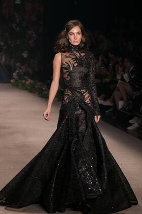 Oct. 21, 2015 - Sao Paulo, Brazil - A model walks the runway during the Samuel Cirnansck fashion show as part of Sao Paulo Fashion Week - winter 2016 on October 21, 2015 in Sao Paulo, Brazil. Sao Paulo Brazil  - ZUMAn230
