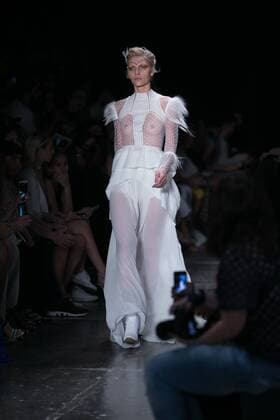SAO PAULO, Brazil - 2110.2015: Fashion Week WINTER 2016 - Helo Rocha during Fashion Week Winter 2016 held in Sao Paulo.  Ci?axNeder