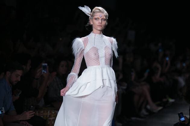 SAO PAULO, Brazil - 2110.2015: Fashion Week WINTER 2016 - Helo Rocha during Fashion Week Winter 2016 held in Sao Paulo.  Ci?axNeder