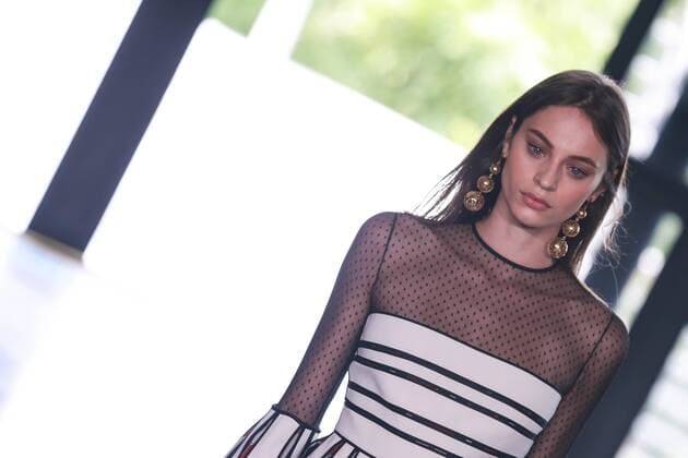 Oct. 21, 2015 - Sao Paulo, Brazil - A model presents creations of Reinaldo Lourenco during the 2016 Winter collection of the Sao Paulo Fashion Week. Sao Paulo Brazil - ZUMAp133