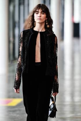 Oct. 21, 2015 - Sao Paulo, Brazil - A model presents the creation of Reinaldo LourenÃßo during the 2016 Winter collection of the Sao Paulo Fashion Week. Sao Paulo Brazil - ZUMAp133