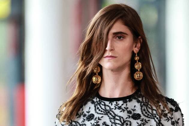 Oct. 21, 2015 - Sao Paulo, Brazil - A model presents the creation of Reinaldo LourenÃßo during the 2016 Winter collection of the Sao Paulo Fashion Week. Sao Paulo Brazil - ZUMAp133
