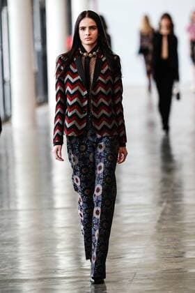 Oct. 21, 2015 - Sao Paulo, Brazil - A model presents the creation of Reinaldo LourenÃßo during the 2016 Winter collection of the Sao Paulo Fashion Week. Sao Paulo Brazil - ZUMAp133