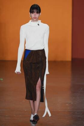 Oct. 21, 2015 - Sao Paulo, Brazil - A model presents creation of Coven during the 2016 Winter collection of the Sao Paulo Fashion Week. Sao Paulo Brazil - ZUMAp133