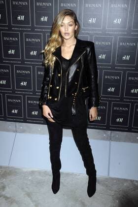 Gigi Hadid bei der Balmain x H&M Collection Fashion Show im 23 Wall Street. New York, 20.10.2015 Foto:xD.xVanxTinex xFuturexImage