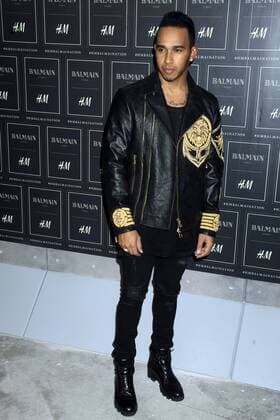 Lewis Hamilton bei der Balmain x H&M Collection Fashion Show im 23 Wall Street. New York, 20.10.2015 Foto:xD.xVanxTinex xFuturexImage