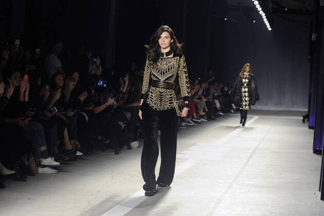 Kendall Jenner bei der Balmain x H&M Collection Fashion Show im 23 Wall Street. New York, 20.10.2015 Foto:xD.xVanxTinex xFuturexImage
