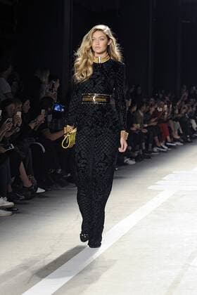 Gigi Hadid bei der Balmain x H&M Collection Fashion Show im 23 Wall Street. New York, 20.10.2015 Foto:xD.xVanxTinex xFuturexImage