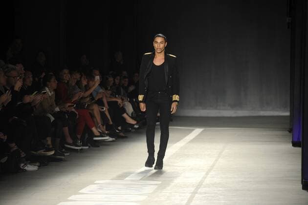 Olivier Rousteing bei der Balmain x H&M Collection Fashion Show im 23 Wall Street. New York, 20.10.2015 Foto:xD.xVanxTinex xFuturexImage