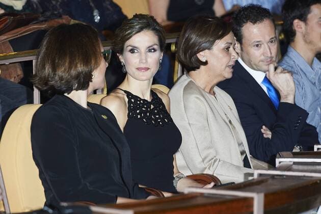 Oct. 22, 2015 - Gijon, Principado de Asturias, Spain - Queen Letizia of Spain during a tribute to US filmmaker Francis Ford Coppola at the Jovellanos Theatre in Gijon, on October 22, 2015 on the eve of the Princess of Asturias awards ceremony. Gijon Spain  - ZUMAg15_