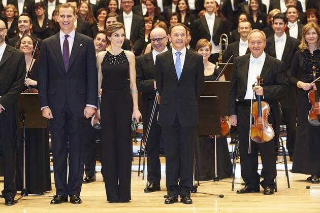 Oct. 22, 2015 - Oviedo, Principado de Asturias, Spain - King Felipe VI of Spain, Queen Letizia of Spain attended XXIV Musical Week closing concert at the Principe Felipe Auditorium during the Princess of Asturias Awards 2014 on October 22, 2015 in Oviedo, Oviedo Spain  - ZUMAg15_