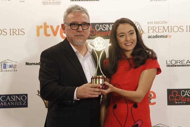 XVII Edicion de los premios Iris de la Academia de Television 2015. XVII Edition of Iris awards from Television Academy, Spain. Photo by J. Luis Cuesta 261 Cordon. Cordon Press 