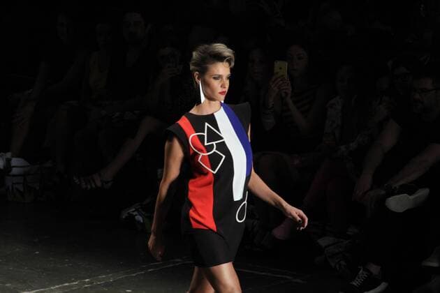 SAO PAULO, Brazil - 10 22 2015: Fashion Week WINTER 2016 - Parade Juliana Jabour during Fashion Week Winter 2016 held in Sao Paulo.  SaraxFernandes