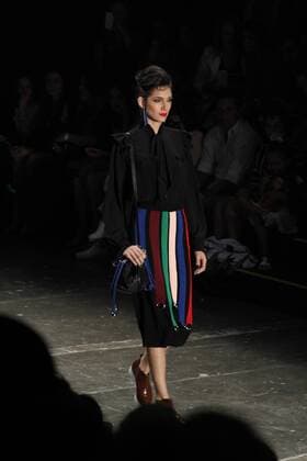 SAO PAULO, Brazil - 10 22 2015: Fashion Week WINTER 2016 - Parade Juliana Jabour during Fashion Week Winter 2016 held in Sao Paulo.  SaraxFernandes