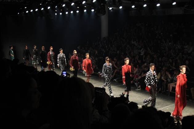 SAO PAULO, Brazil - 10 22 2015: Fashion Week WINTER 2016 - Parade Juliana Jabour during Fashion Week Winter 2016 held in Sao Paulo.  SaraxFernandes