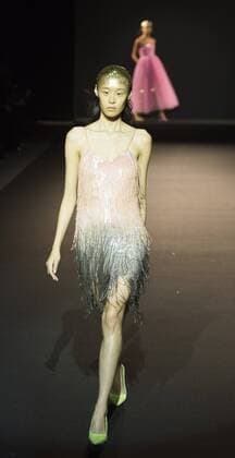 London, UK. 23 10 2015. The V&A presents a retrospective of designer Ashish in the Fashion in Motion series. Highlights from his collections of the last decade were presented in four free catwalk shows. Fashion in Motion: Ashish, V&A Museum, London, UK 
