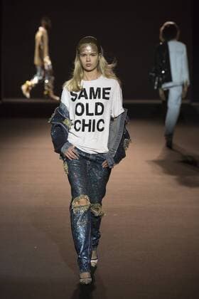 London, UK. 23 10 2015. The V&A presents a retrospective of designer Ashish in the Fashion in Motion series. Highlights from his collections of the last decade were presented in four free catwalk shows. Fashion in Motion: Ashish, V&A Museum, London, UK 