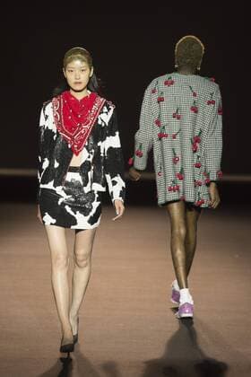 London, UK. 23 10 2015. The V&A presents a retrospective of designer Ashish in the Fashion in Motion series. Highlights from his collections of the last decade were presented in four free catwalk shows. Fashion in Motion: Ashish, V&A Museum, London, UK 