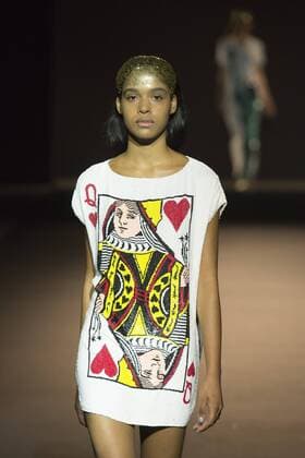 London, UK. 23 10 2015. The V&A presents a retrospective of designer Ashish in the Fashion in Motion series. Highlights from his collections of the last decade were presented in four free catwalk shows. Fashion in Motion: Ashish, V&A Museum, London, UK 