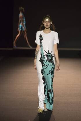 London, UK. 23 10 2015. The V&A presents a retrospective of designer Ashish in the Fashion in Motion series. Highlights from his collections of the last decade were presented in four free catwalk shows. Fashion in Motion: Ashish, V&A Museum, London, UK 