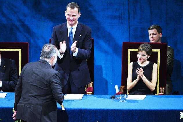 Oct. 23, 2015 - Oviedo, Principado de Asturias, Spain - Francis Ford Coppola, King Felipe VI of Spain attended the Princesa de Asturias Awards 2015 (Princess of Asturias awards) ceremony at the Campoamor Theater on October 23, 2015 in Oviedo, Spain..Pool Oviedo Spain  - ZUMAg15_