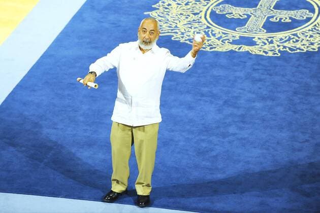 Oct. 23, 2015 - Oviedo, Principado de Asturias, Spain - Lenardo Padura attended the Princesa de Asturias Awards 2015 (Princess of Asturias awards) ceremony at the Campoamor Theater on October 23, 2015 in Oviedo, Spain..Pool Oviedo Spain  - ZUMAg15_