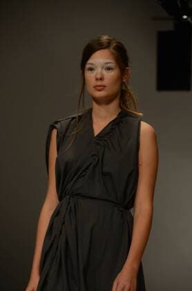 Oct. 23, 2015 - Athens, Greece - A model wears creation of Eleni Kyriakou. Fashion designers present their creations as part of the 18th Athens Xclusive Designers Week fashion event in Athens. Athens Greece - ZUMAp133