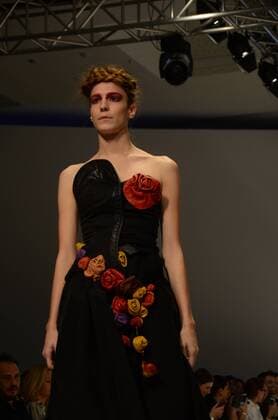 Oct. 23, 2015 - Athens, Greece - A model wears creation of fashion designer Vasilicev Kovacev. Fashion designers present their creations as part of the 18th Athens Xclusive Designers Week fashion event in Athens. Athens Greece - ZUMAp133