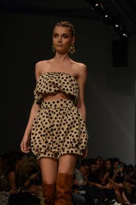 Oct. 23, 2015 - Athens, Greece - A model wears creation of fashion designer Leon. Fashion designers present their creations as part of the 18th Athens Xclusive Designers Week fashion event in Athens. Athens Greece - ZUMAp133