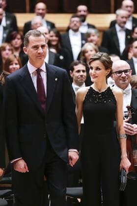 König Felipe von Spanien und Königin Letizia von Spanien beim Abschlusskonzert der XXIV Musical Week im Rahmen der Verleihung der Princess of Asturias Awards 2015 im Auditorio Principe Felipe. Oviedo, 22.10.2015 Felipe von Spanien, Letizia von Spanien 