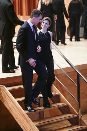 König Felipe von Spanien und Königin Letizia von Spanien beim Abschlusskonzert der XXIV Musical Week im Rahmen der Verleihung der Princess of Asturias Awards 2015 im Auditorio Principe Felipe. Oviedo, 22.10.2015 Felipe von Spanien, Letizia von Spanien 