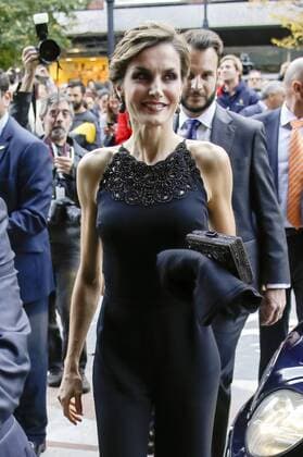 Königin Letizia von Spanien bei einer Pressekonferenz anlässlich des verliehenen Princess of Asturias of Arts Award 2015 an Coppola im Teatro Jovellanos. Gijon, 22.10.2015 Letizia von Spanien 