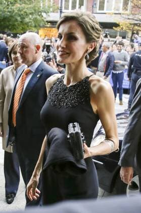 Königin Letizia von Spanien bei einer Pressekonferenz anlässlich des verliehenen Princess of Asturias of Arts Award 2015 an Coppola im Teatro Jovellanos. Gijon, 22.10.2015 Letizia von Spanien 