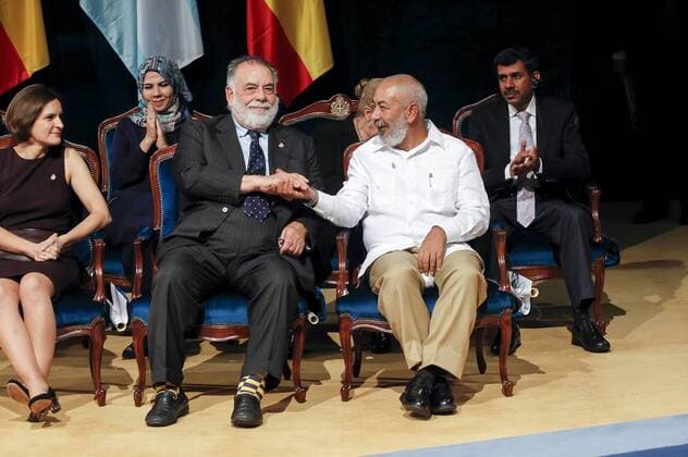 Francis Ford Coppola und Leonardo Padura bei der Verleihung der Princess of Asturias Awards 2015 im Teatro Campoamor. Oviedo, 23.10.2015 Francis Ford Coppola, Leonardo Padura 
