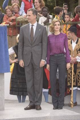 Oviedo, Spanien - Verleihung Prinzessin-von-Asturien-Preis 2015 (Premios Princes de Asturias): König Felipe und Königin Letizia von Spanien 