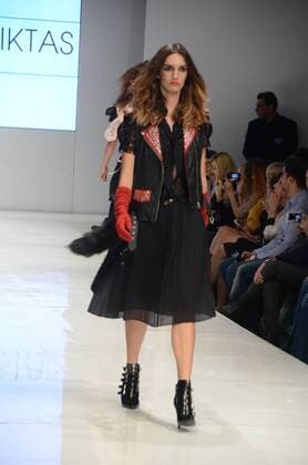 Oct. 24, 2015 - Athens, Greece - A model wears a creation of Marcello Niktas fashion designer. Fashion designers present their creations as part of 2nd Day of the 18th Athens Xclusive Designers Week fashion event in Athens. Athens Greece - ZUMAp133