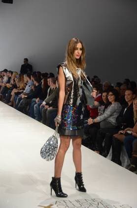 Oct. 24, 2015 - Athens, Greece - A model wears a creation of Marcello Niktas fashion designer. Fashion designers present their creations as part of 2nd Day of the 18th Athens Xclusive Designers Week fashion event in Athens. Athens Greece - ZUMAp133