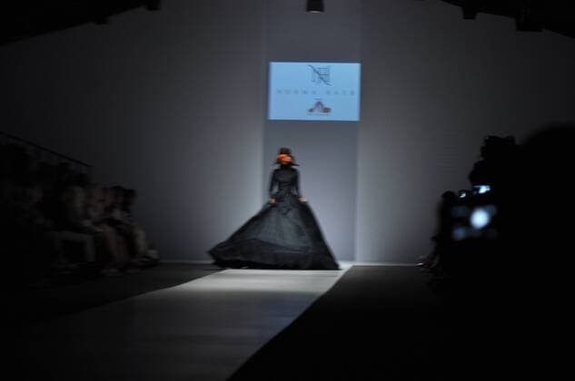 Oct. 24, 2015 - Jakarta, Indonesia - Model demonstrating dress by Norma Haur on the performances of Jakarta Fashion Week 2016 at Senayan City, Jakarta, Saturday, October 24, 2015. The event, which followed 250 Indonesian and international designers will last until October 30, 2015. Jakarta Indonesia - ZUMAp133