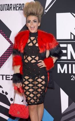 Tallia Storm arrives at the MTV Europe Music Awards in Milan, Italy on October 25, 2015.  MIL20151025741 DAVIDxSILPA