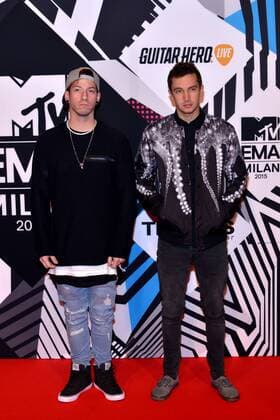 Milan MTV Europe Music Award s (EMA) 2015 Arrivals. Pictured: Twenty One Pilots  Comi Terenghi