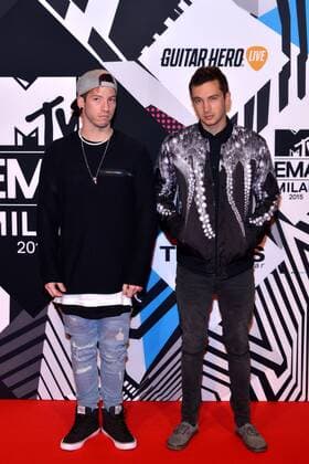 Milan MTV Europe Music Award s (EMA) 2015 Arrivals. Pictured: Twenty One Pilots  Comi Terenghi