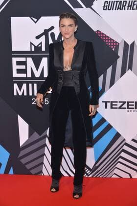 Milan MTV Europe Music Award s (EMA) 2015 Arrivals. Pictured: Ruby Rose  Comi Terenghi