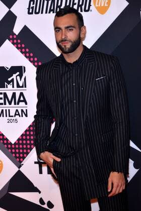 Milan MTV Europe Music Award s (EMA) 2015 Arrivals. Pictured: Marco Mengoni  Comi Terenghi
