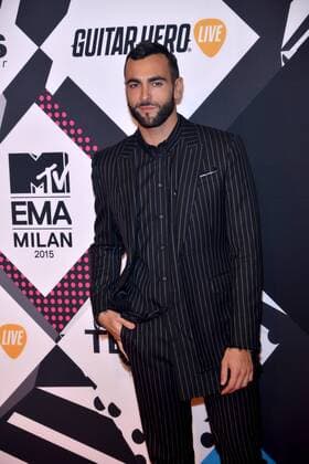Milan MTV Europe Music Award s (EMA) 2015 Arrivals. Pictured: Marco Mengoni  Comi Terenghi