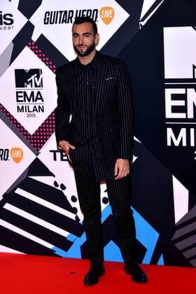 Milan MTV Europe Music Award s (EMA) 2015 Arrivals. Pictured: Marco Mengoni  Comi Terenghi
