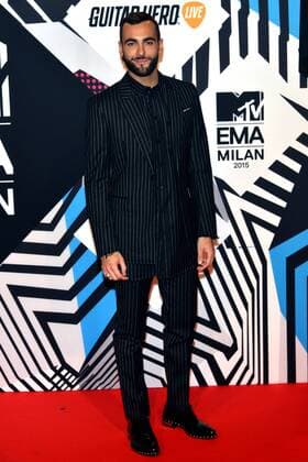 Milan MTV Europe Music Award s (EMA) 2015 Arrivals. Pictured: Marco Mengoni  Comi Terenghi