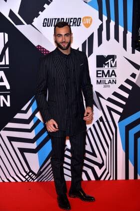 Milan MTV Europe Music Award s (EMA) 2015 Arrivals. Pictured: Marco Mengoni  Comi Terenghi